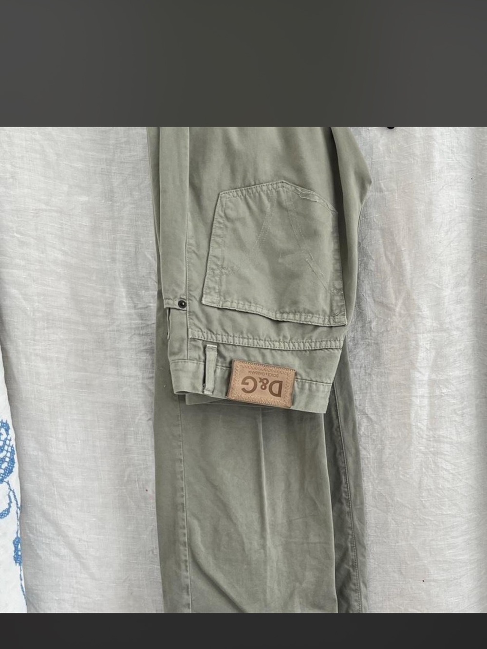 Dolce & Gabbana mid rise flare green pants